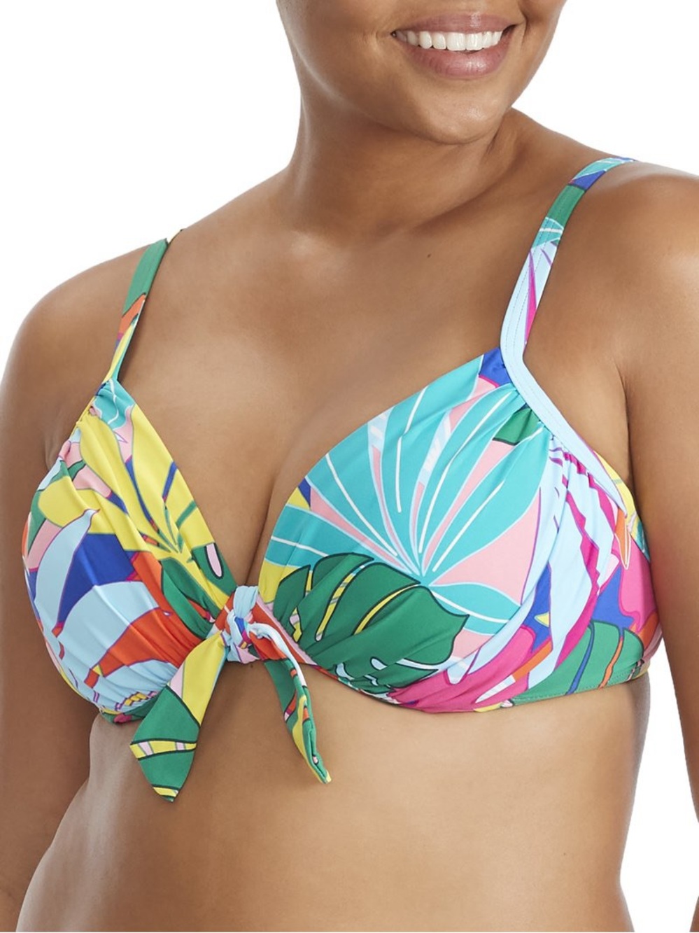 Bleu Rod Beattie Life of The Party Tie Front Underwire Bikini (40D top/14 Brief)